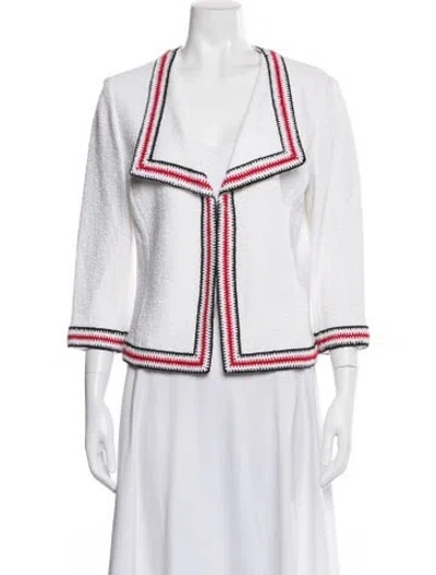 Pre-owned St John Jacket In White