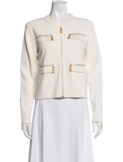Pre-owned St John Jacket In White