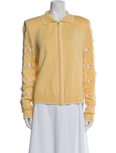 Pre-owned St John Jacket In Yellow