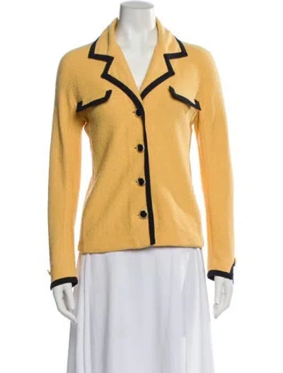Pre-owned St John Jacket In Yellow