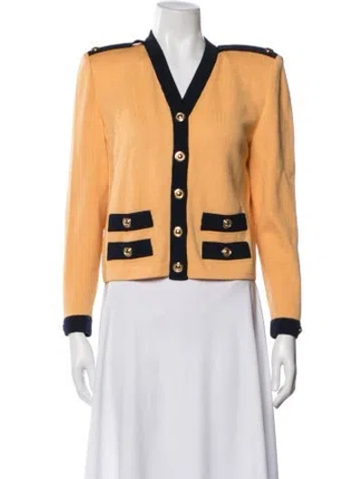 Pre-owned St John Jacket In Yellow