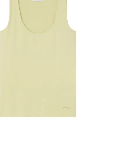 St John Jersey Tank Top In Yellow