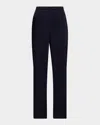 St John St. John Collection 'jennifer' Crepe Marocain Ankle Pants In Midnight