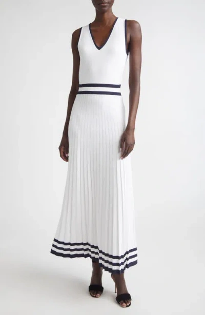 St John St. John Kelsey Riviera Crepe Knit Sleeveless Dress In Red