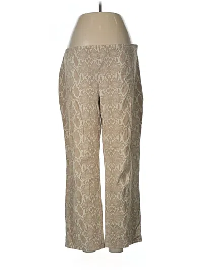 Pre-owned St John Khaki Pant In Tan