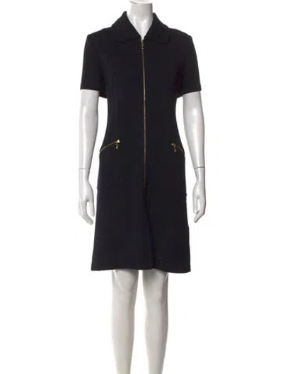 Pre-owned St John Knee-length Dress In Blue