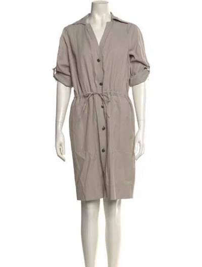 Pre-owned St John Knee-length Dress In Neutral