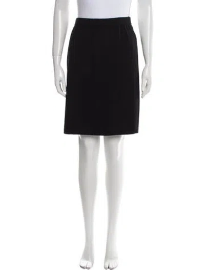 Pre-owned St John Knee-length Skirt In Black