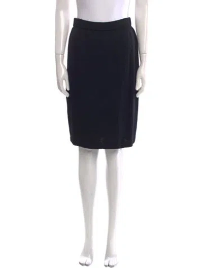 Pre-owned St John Knee-length Skirt In Black