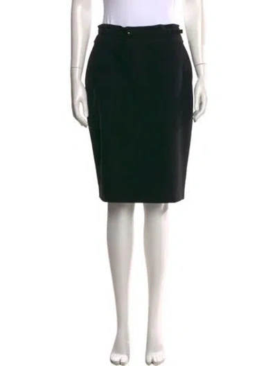 Pre-owned St John Knee-length Skirt In Black