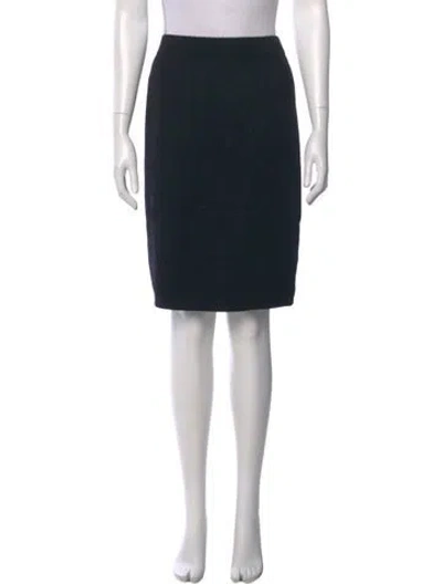 Pre-owned St John Knee-length Skirt In Black
