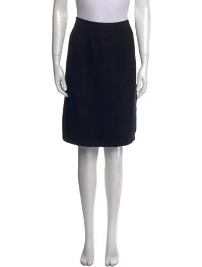 Pre-owned St John Knee-length Skirt In Black
