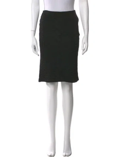 Pre-owned St John Knee-length Skirt In Black