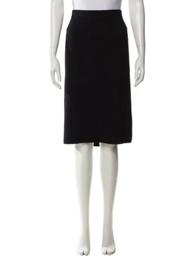 Pre-owned St John Knee-length Skirt In Black