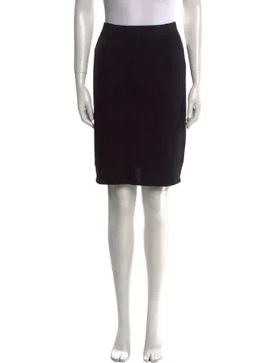 Pre-owned St John Knee-length Skirt In Black