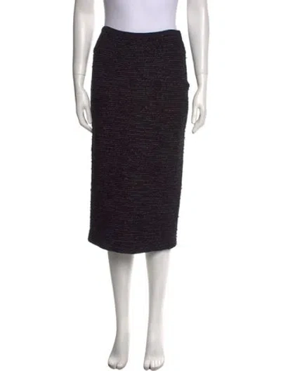 Pre-owned St John Knee-length Skirt In Black