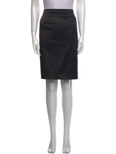 Pre-owned St John Knee-length Skirt In Black