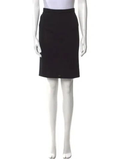 Pre-owned St John Knee-length Skirt In Black