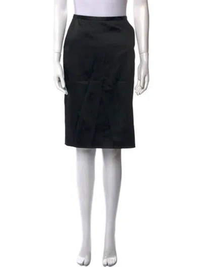 Pre-owned St John Knee-length Skirt In Black