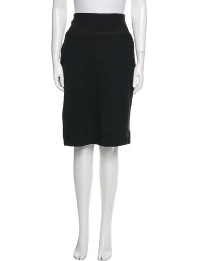 Pre-owned St John Knee-length Skirt In Black