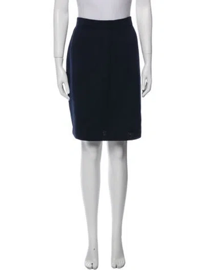 Pre-owned St John Knee-length Skirt In Black
