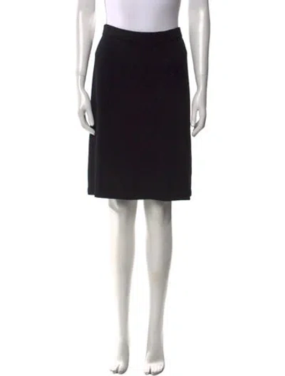 Pre-owned St John Knee-length Skirt In Black