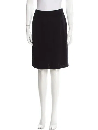 Pre-owned St John Knee-length Skirt In Black