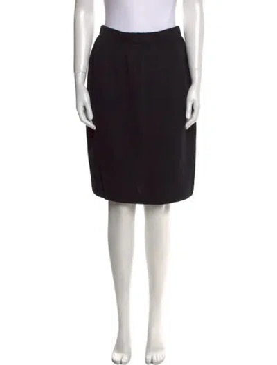 Pre-owned St John Knee-length Skirt In Black