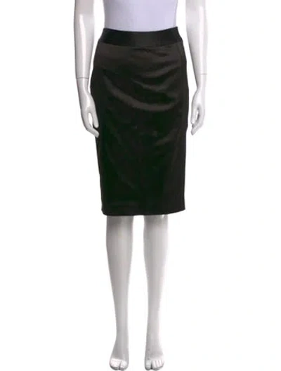 Pre-owned St John Knee-length Skirt In Black