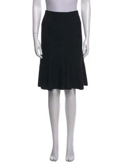 Pre-owned St John Knee-length Skirt In Black