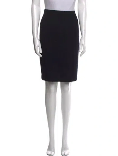 Pre-owned St John Knee-length Skirt In Black
