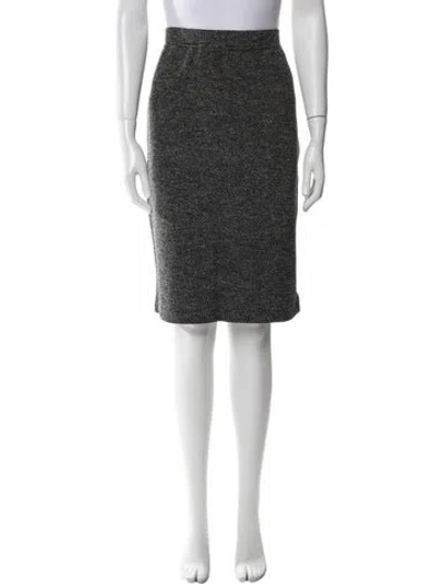 Pre-owned St John Knee-length Skirt In Black