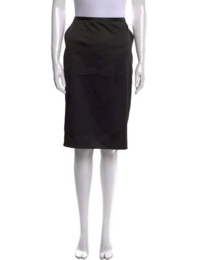 Pre-owned St John Knee-length Skirt In Black