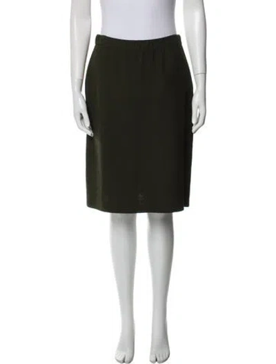 Pre-owned St John Knee-length Skirt In Black