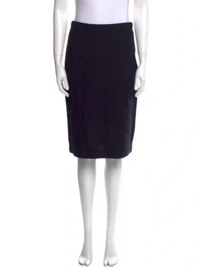 Pre-owned St John Knee-length Skirt In Black
