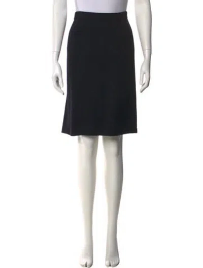 Pre-owned St John Knee-length Skirt In Black