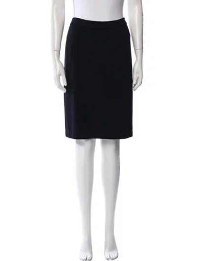 Pre-owned St John Knee-length Skirt In Black
