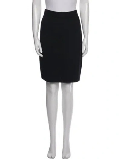 Pre-owned St John Knee-length Skirt In Black