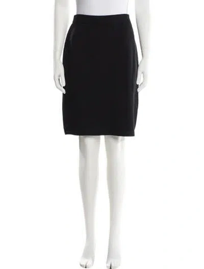 Pre-owned St John Knee-length Skirt In Black