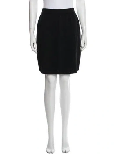 Pre-owned St John Knee-length Skirt In Black