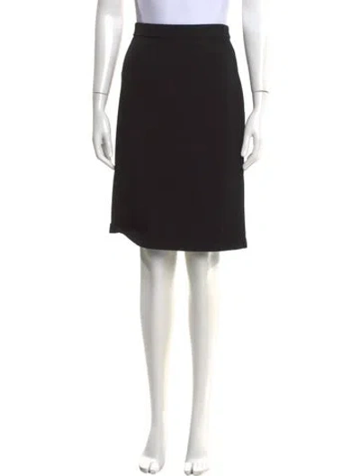 Pre-owned St John Knee-length Skirt In Black