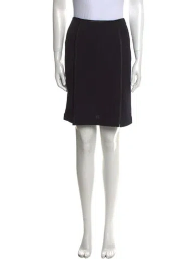 Pre-owned St John Knee-length Skirt In Black