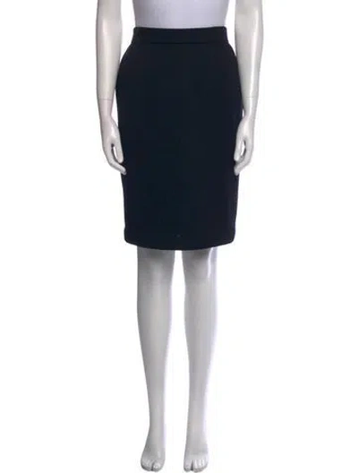 Pre-owned St John Knee-length Skirt In Black