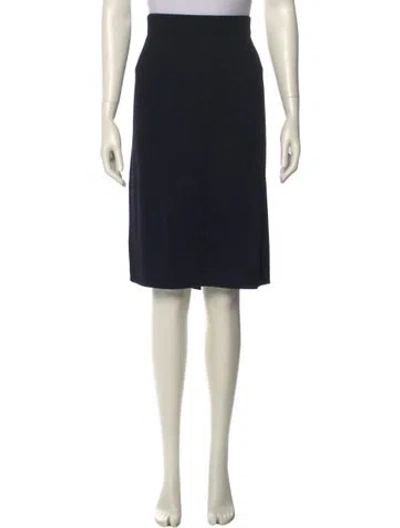 Pre-owned St John Knee-length Skirt In Black