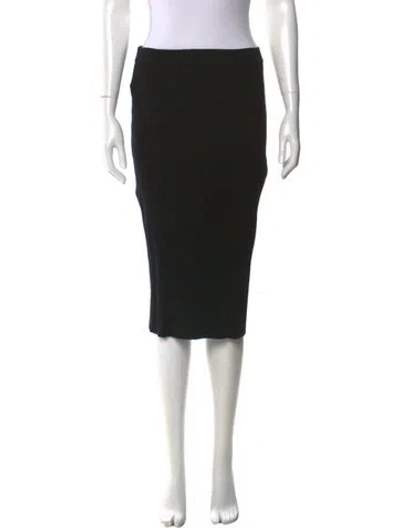 Pre-owned St John Knee-length Skirt In Black