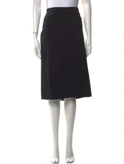 Pre-owned St John Knee-length Skirt In Black