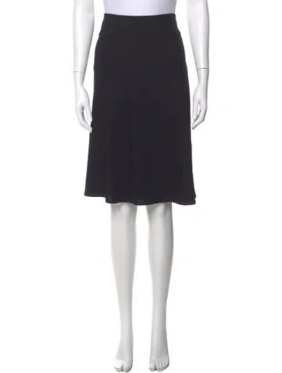 Pre-owned St John Knee-length Skirt In Black