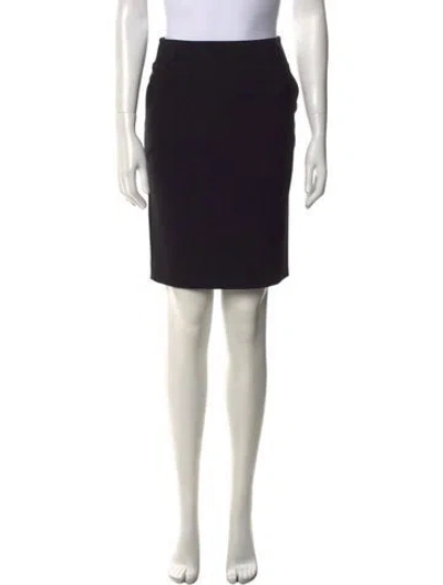 Pre-owned St John Knee-length Skirt In Black