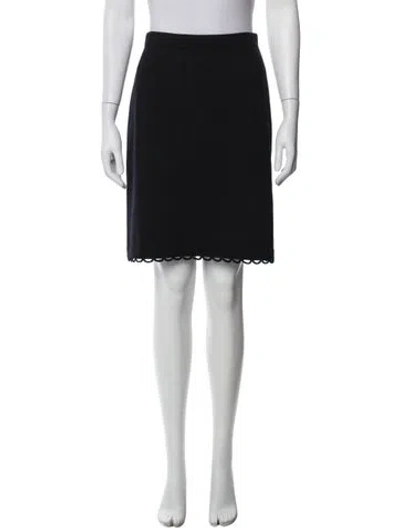 Pre-owned St John Knee-length Skirt In Black