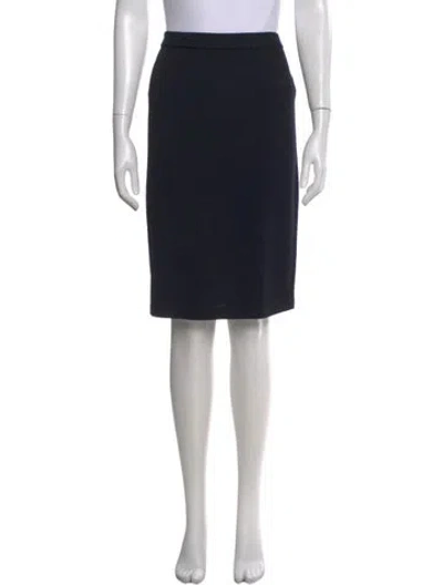 Pre-owned St John Knee-length Skirt In Black